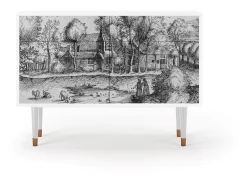 Aparador - 115x85x48 cm - BS4 - A Pond, Blanco