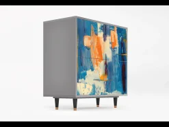 Aparador - 94x96x48 cm - BS3 - Abstract Expressionism, Gris