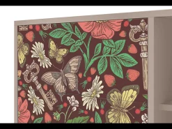Aparador - 125x98x48 cm - BS2 - Alice in Wonderland, Latte