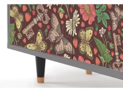 Aparador - 94x96x48 cm - BS3 - Alice in Wonderland, Gris