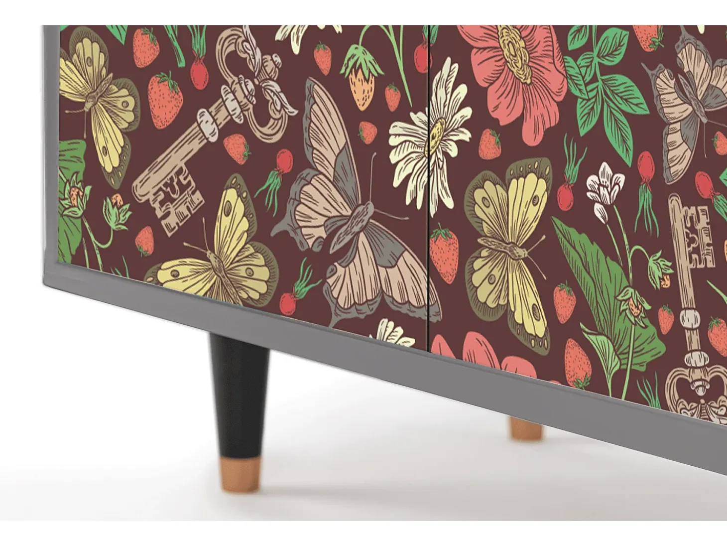 Aparador - 94x96x48 cm - BS3 - Alice in Wonderland, Gris