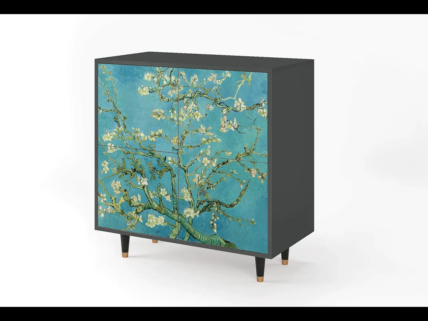 Aparador - 94x96x48 cm - BS3 - Almond Blossom, Antracita
