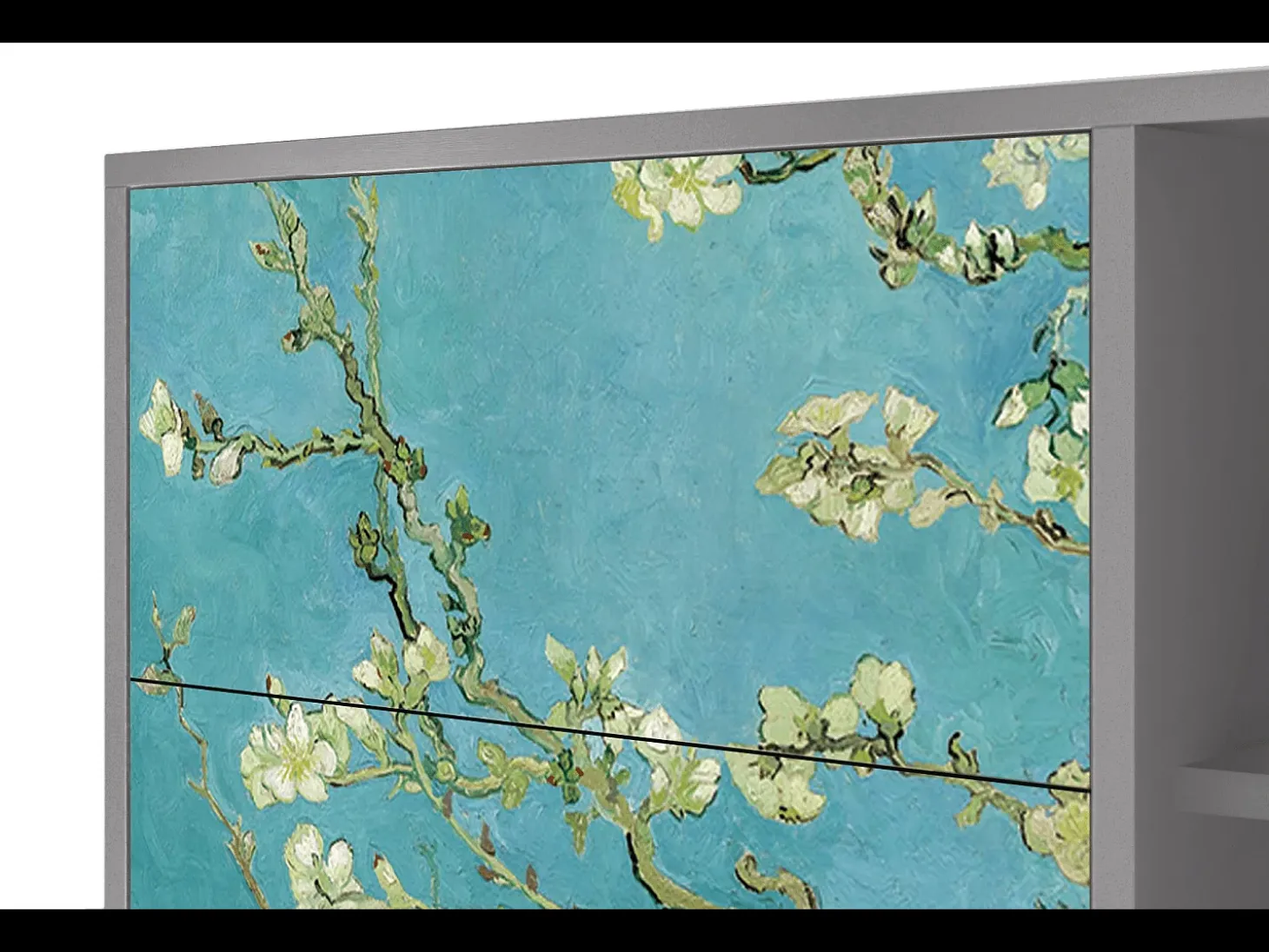 Aparador - 125x98x48 cm - BS2 - Almond Blossom, Gris