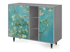 Aparador - 125x98x48 cm - BS2 - Almond Blossom, Gris