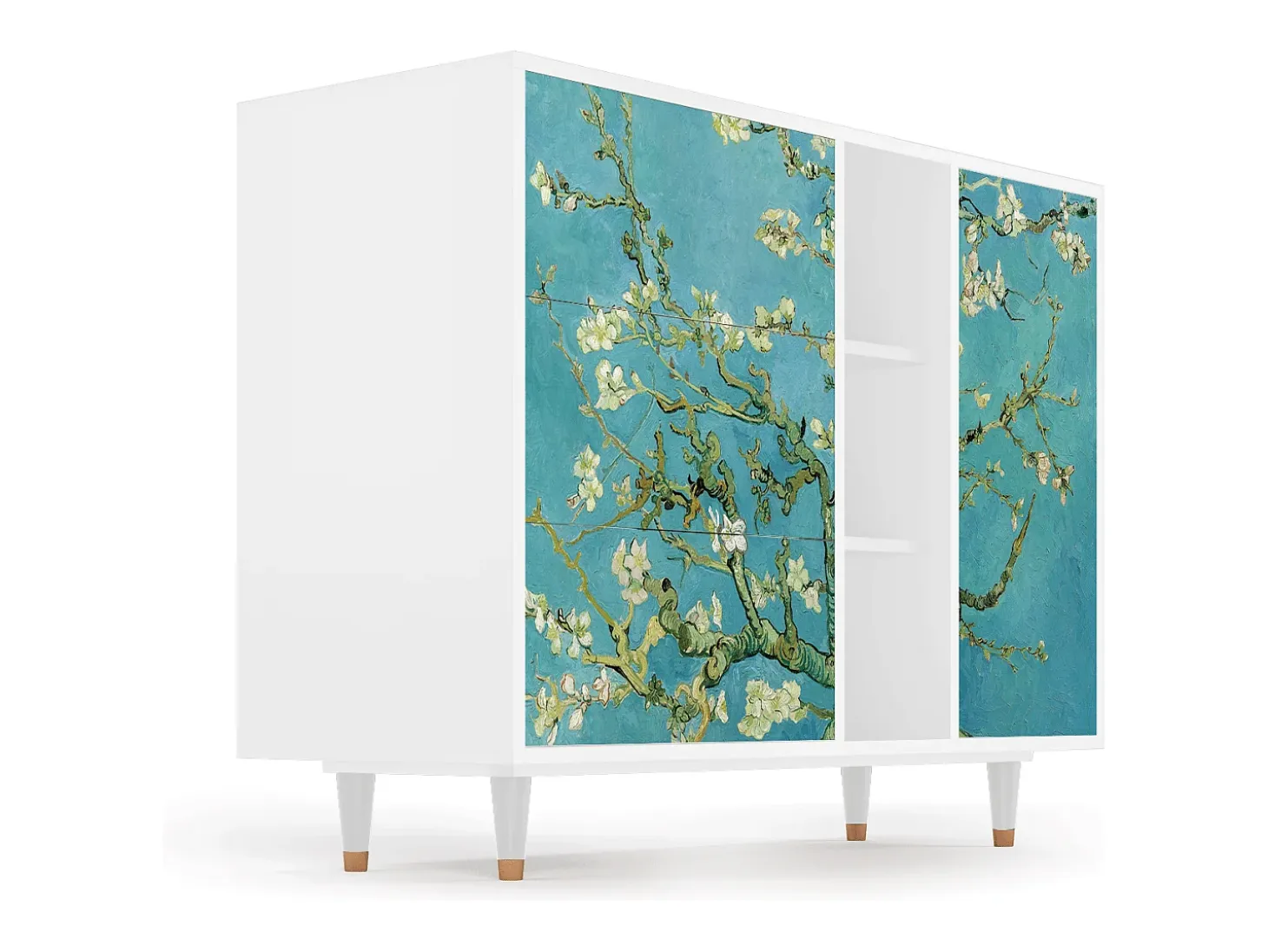 Aparador - 125x98x48 cm - BS2 - Almond Blossom, Blanco