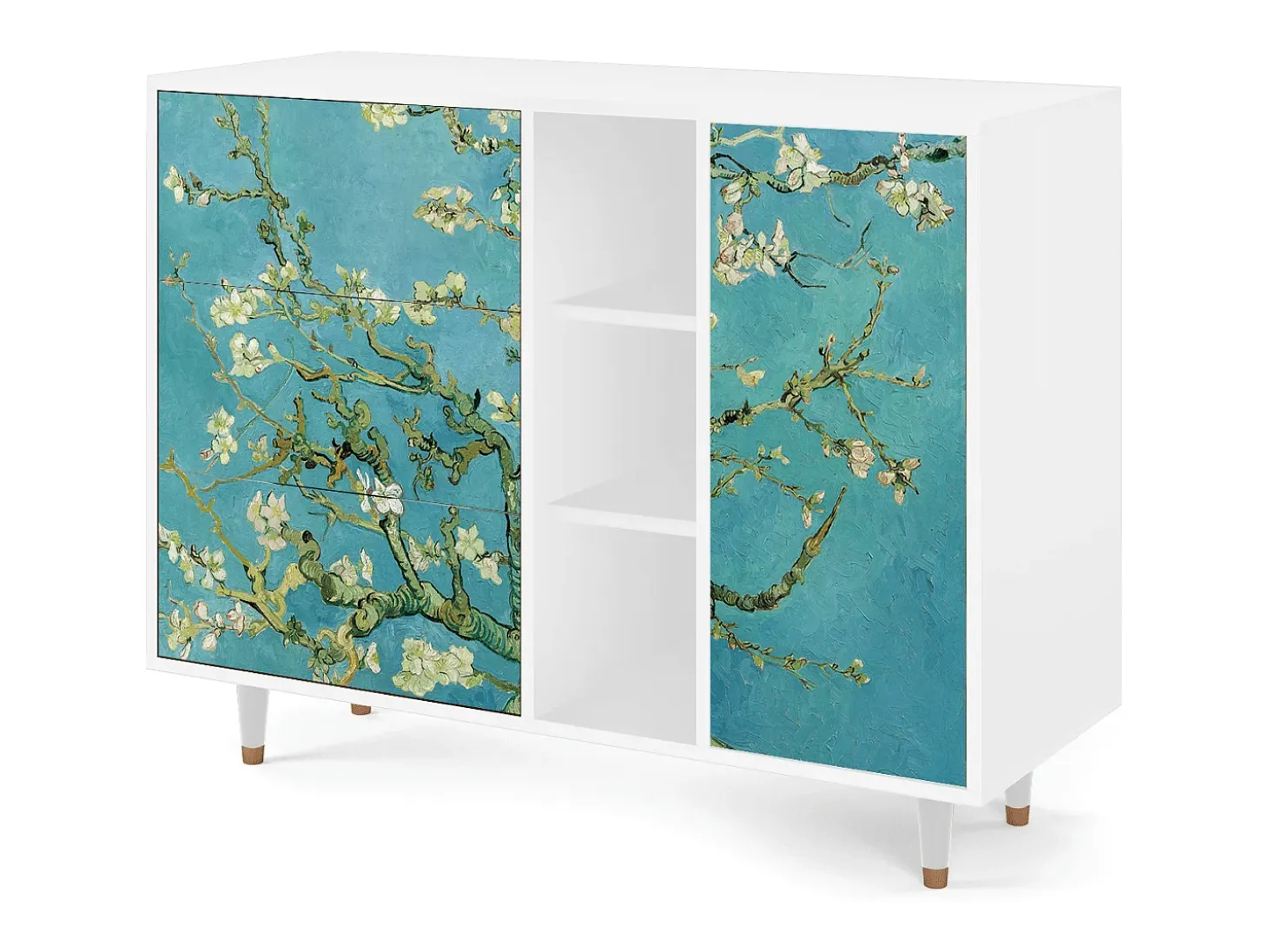 Aparador - 125x98x48 cm - BS2 - Almond Blossom, Blanco