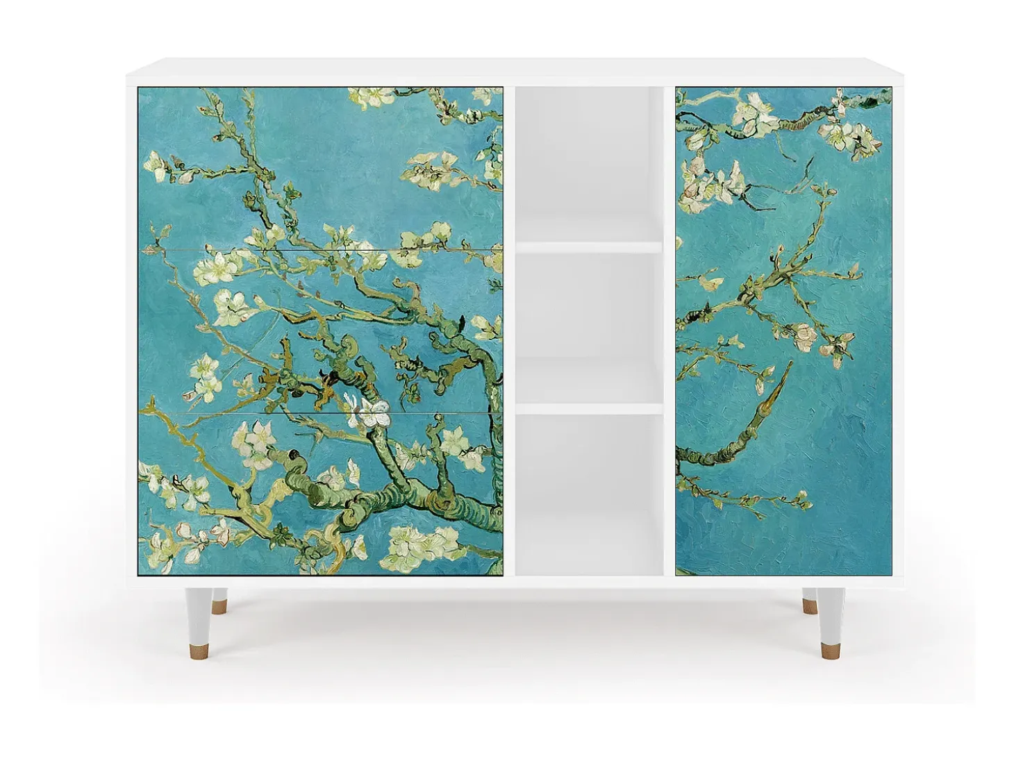 Aparador - 125x98x48 cm - BS2 - Almond Blossom, Blanco
