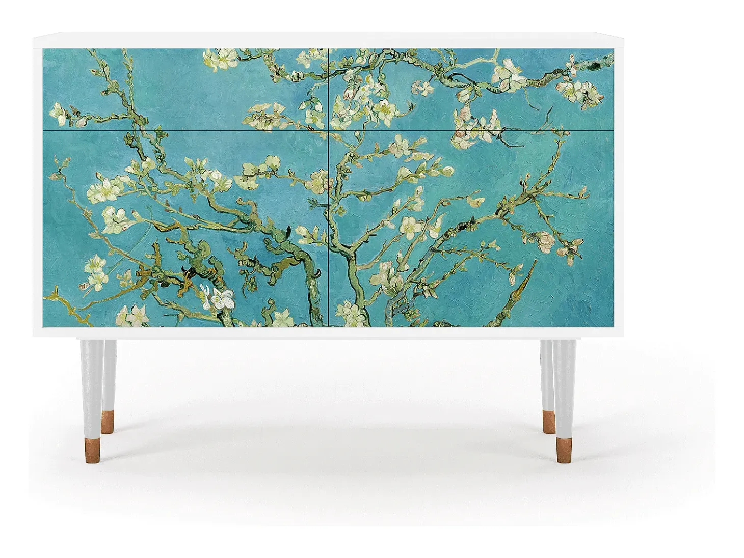 Aparador - 115x85x48 cm - BS4 - Almond Blossom, Blanco