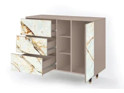 Aparador - 125x98x48 cm - BS2 - Arenay Marble, Latte