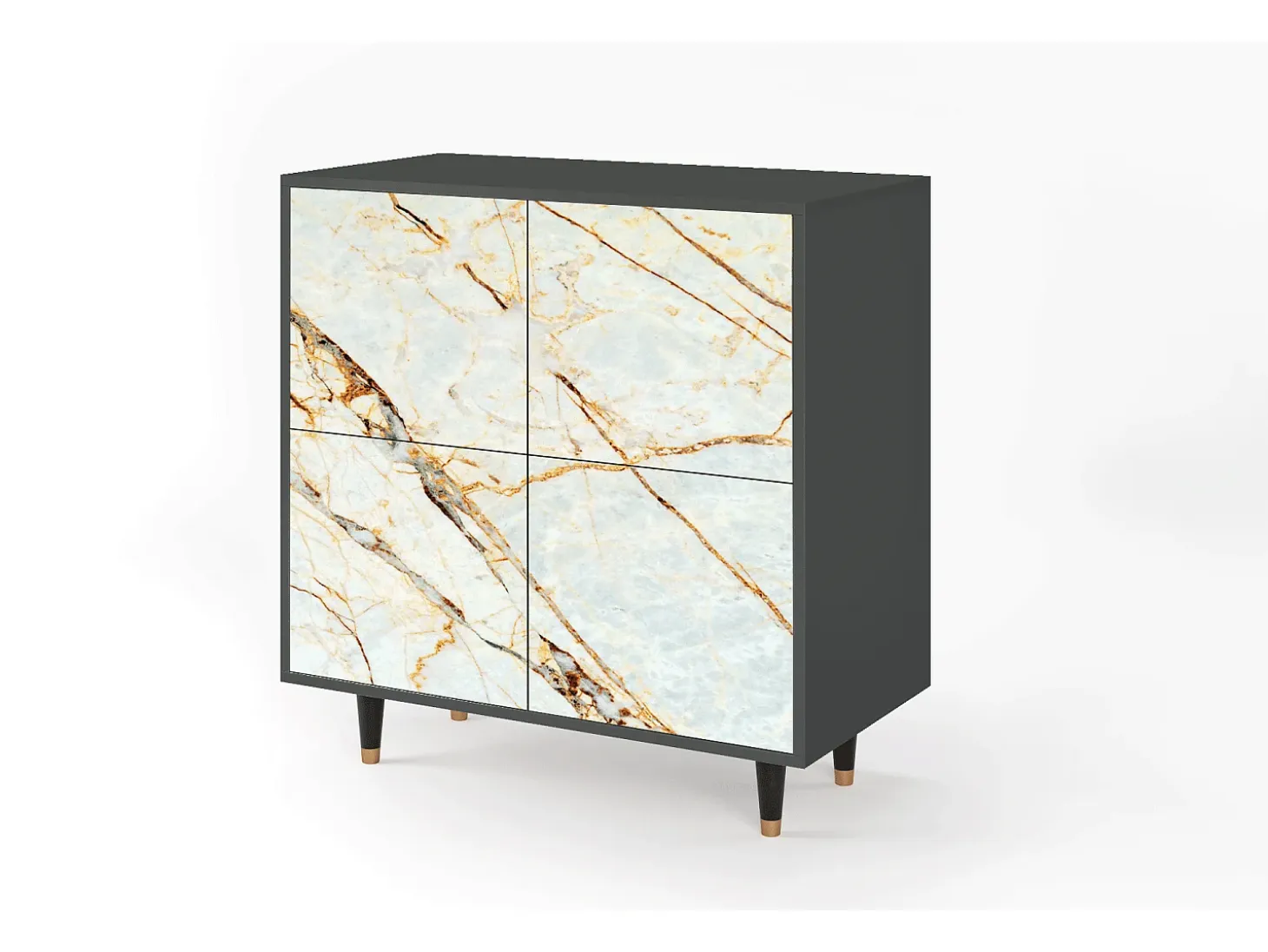 Aparador - 94x96x48 cm - BS3 - Arenay Marble, Antracita