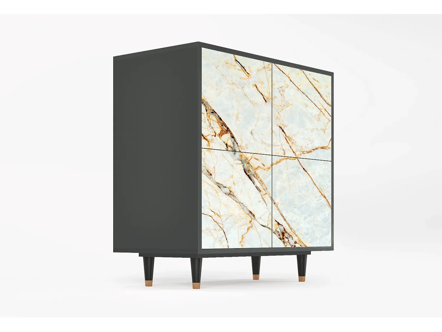 Aparador - 94x96x48 cm - BS3 - Arenay Marble, Antracita