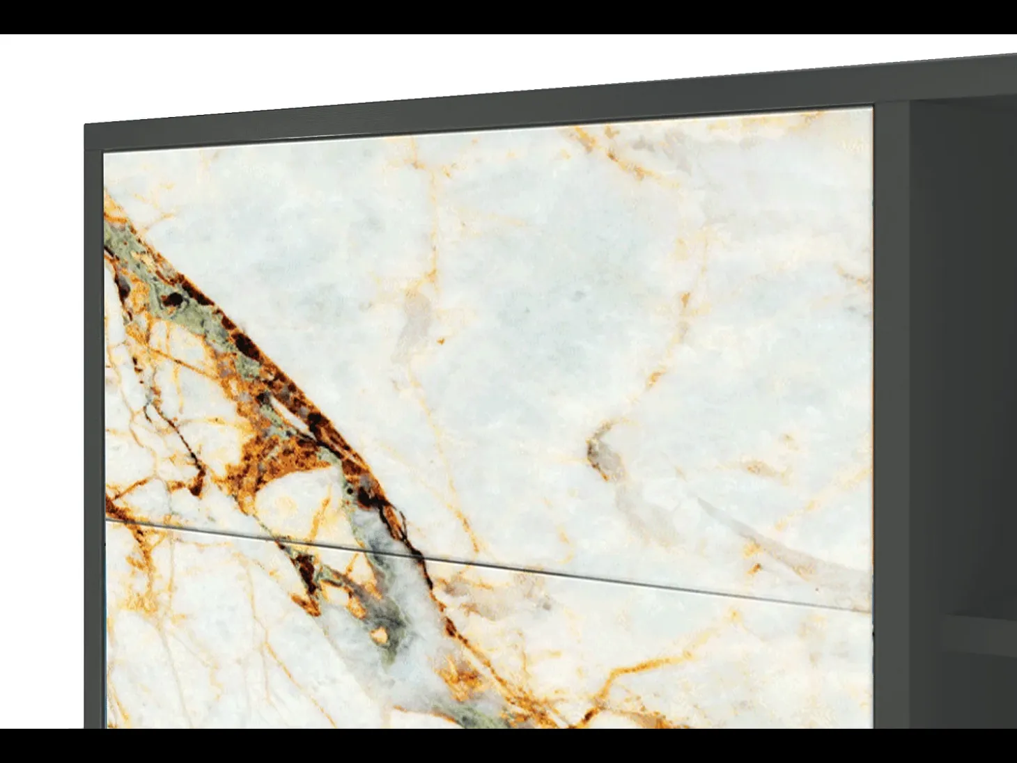 Aparador - 125x98x48 cm - BS2 - Arenay Marble, Antracita