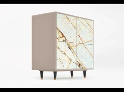 Aparador - 94x96x48 cm - BS3 - Arenay Marble, Latte