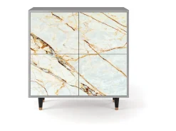 Aparador - 94x96x48 cm - BS3 - Arenay Marble, Gris