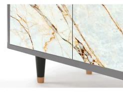 Aparador - 94x96x48 cm - BS3 - Arenay Marble, Gris