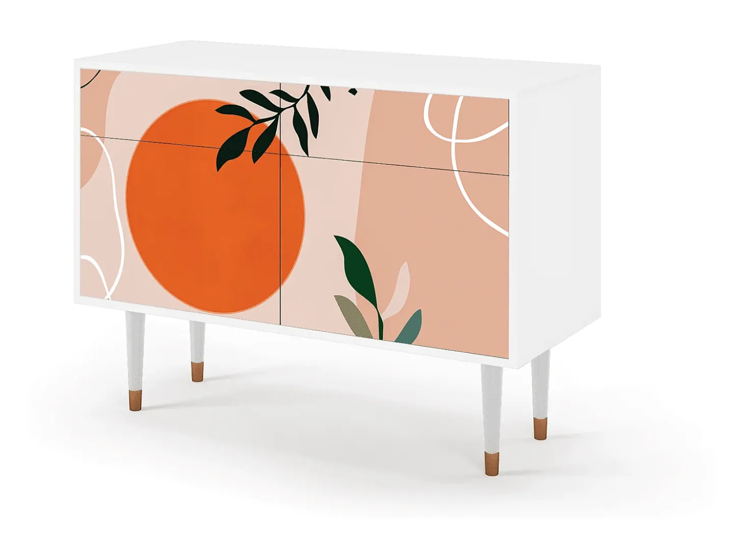 Aparador - 115x85x48 cm - BS4 - Artwork, Blanco