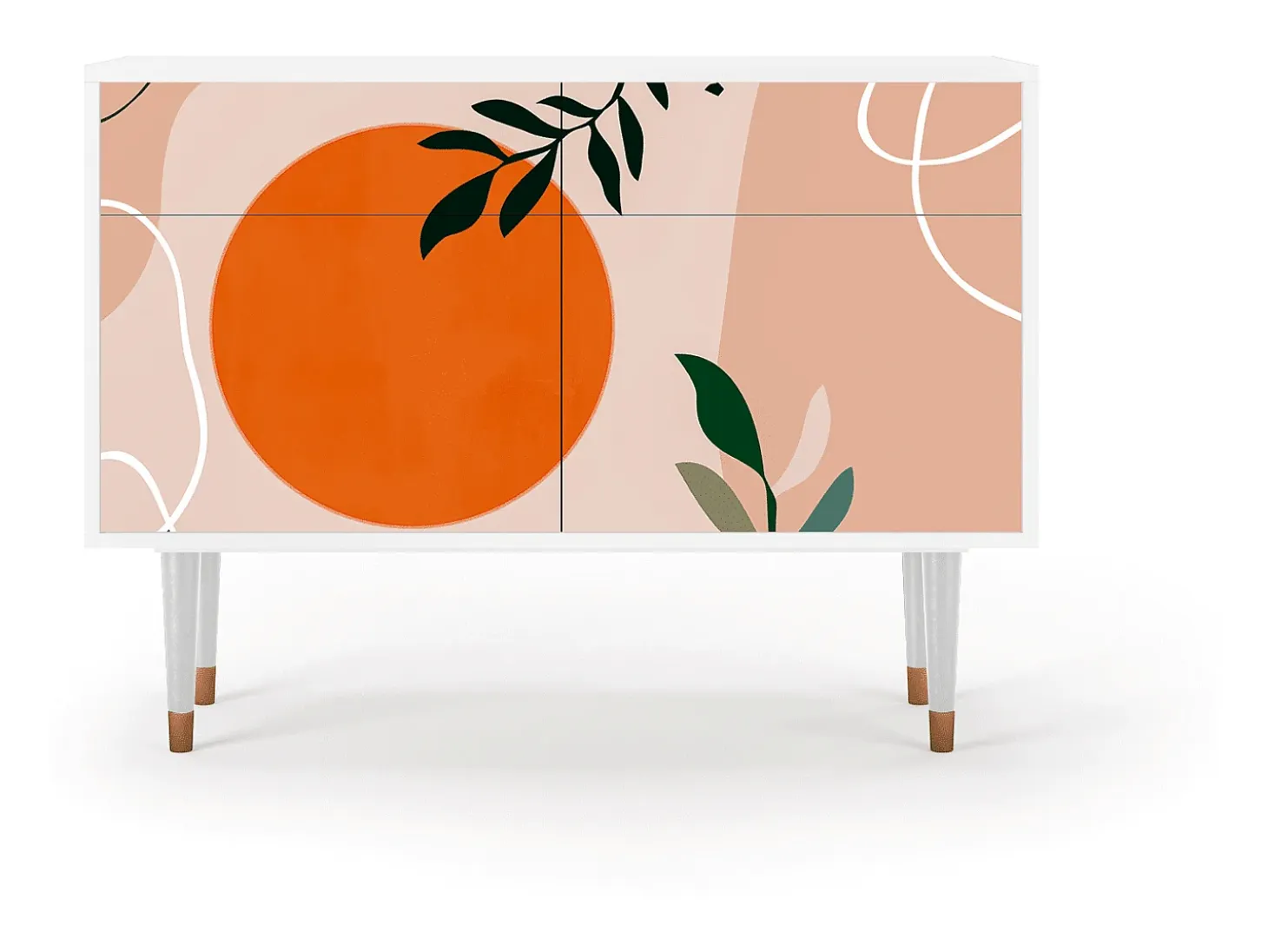Aparador - 115x85x48 cm - BS4 - Artwork, Blanco