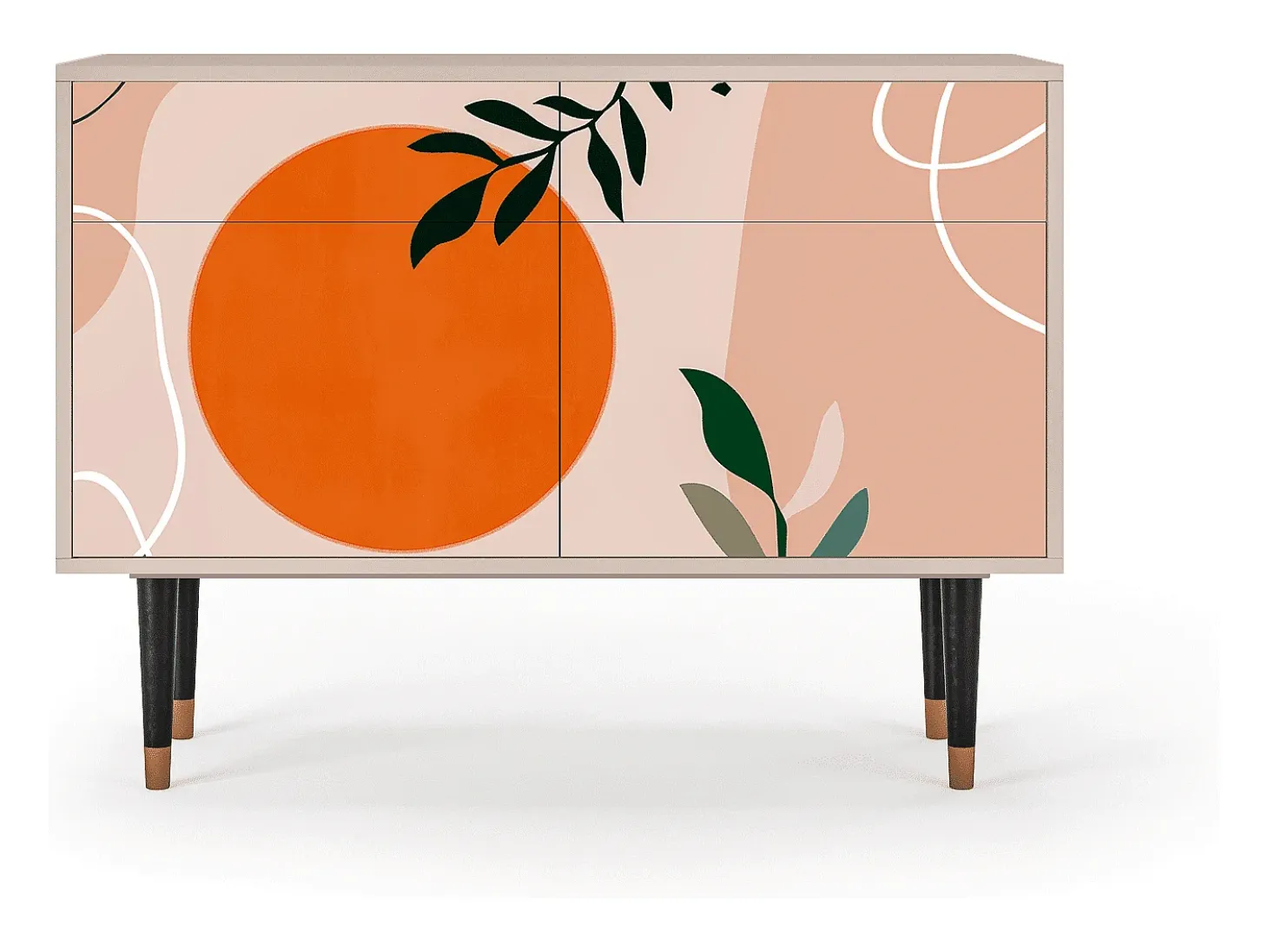 Aparador - 115x85x48 cm - BS4 - Artwork, Latte