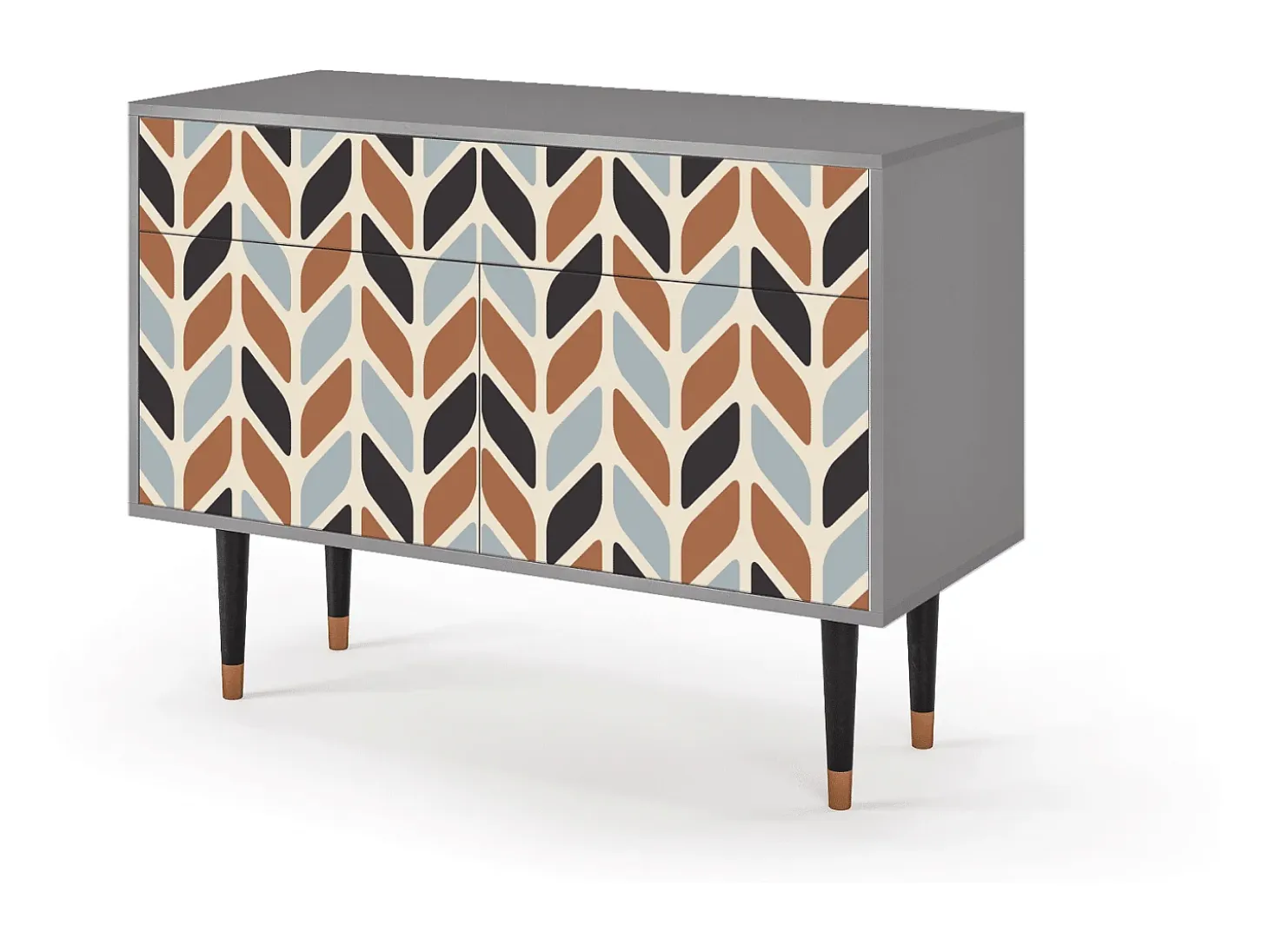 Aparador - 115x85x48 cm - BS4 - Beige Laure, Gris