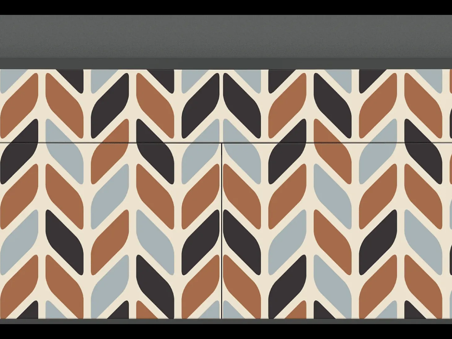 Aparador - 115x85x48 cm - BS4 - Beige Laure, Antracita