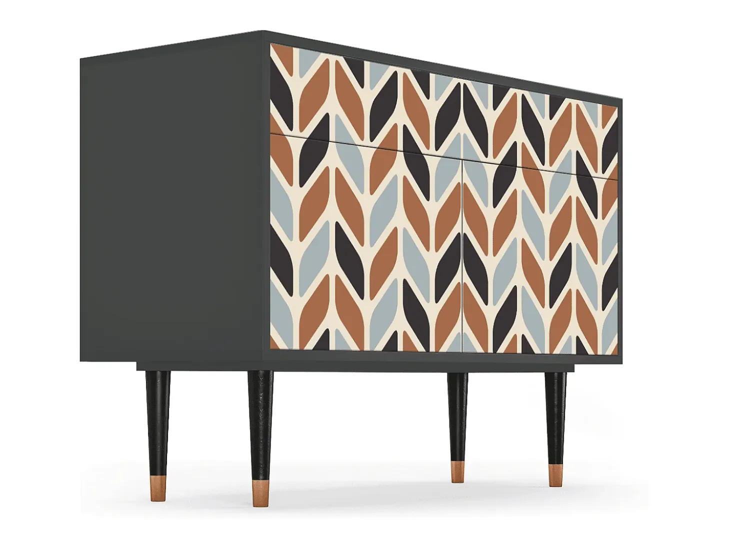 Aparador - 115x85x48 cm - BS4 - Beige Laure, Antracita