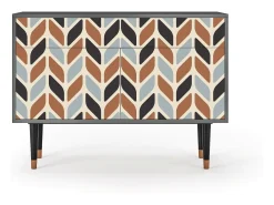 Aparador - 115x85x48 cm - BS4 - Beige Laure, Antracita