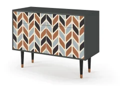 Aparador - 115x85x48 cm - BS4 - Beige Laure, Antracita