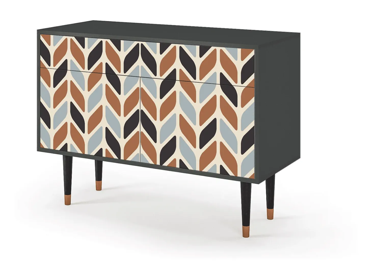 Aparador - 115x85x48 cm - BS4 - Beige Laure, Antracita