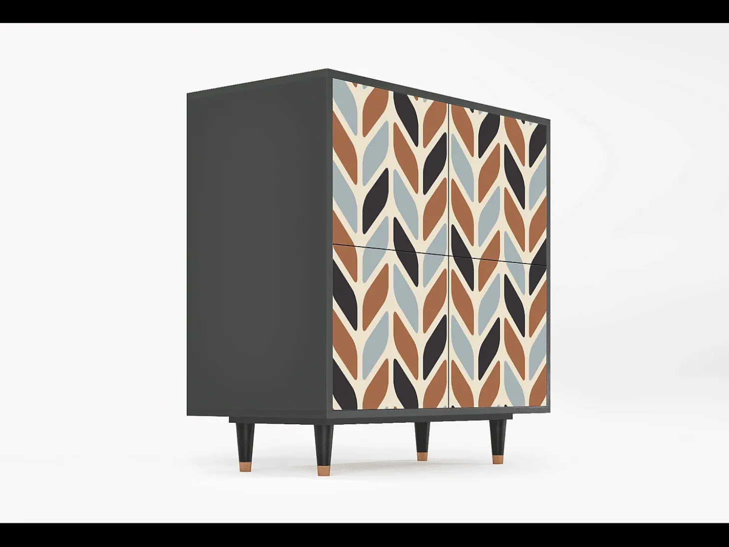 Aparador - 94x96x48 cm - BS3 - Beige Laure, Antracita