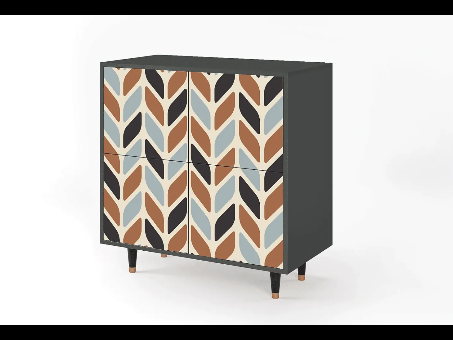 Aparador - 94x96x48 cm - BS3 - Beige Laure, Antracita