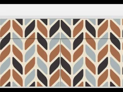 Aparador - 115x85x48 cm - BS4 - Beige Laure, Blanco