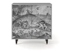 Aparador - 94x96x48 cm - BS3 - Big Fish Eat Little, Gris