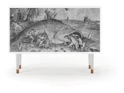 Aparador - 115x85x48 cm - BS4 - Big Fish Eat Little, Blanco