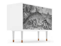Aparador - 115x85x48 cm - BS4 - Big Fish Eat Little, Blanco