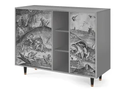 Aparador - 125x98x48 cm - BS2 - Big Fish Eat Little, Gris