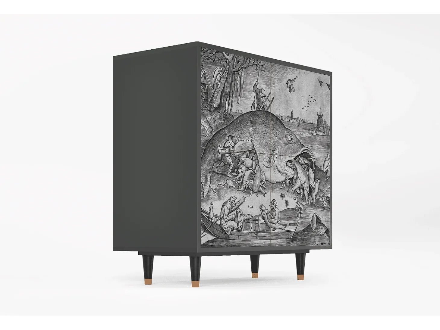 Aparador - 94x96x48 cm - BS3 - Big Fish Eat Little, Antracita