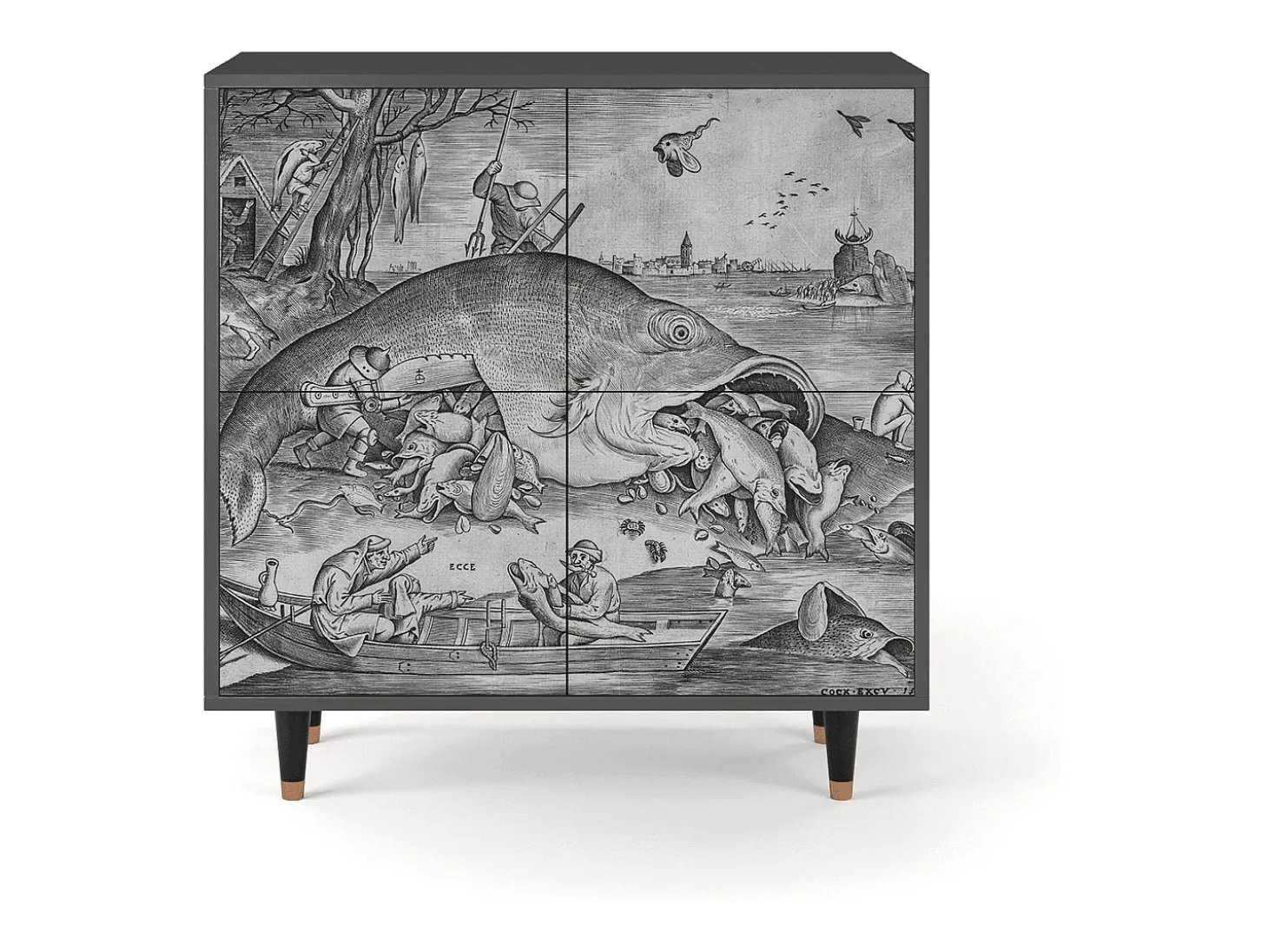 Aparador - 94x96x48 cm - BS3 - Big Fish Eat Little, Antracita