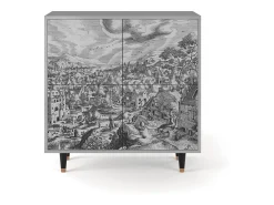Aparador - 94x96x48 cm - BS3 - Bird Dropping, Gris
