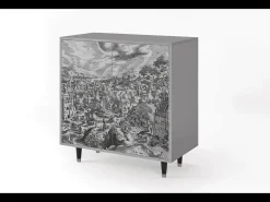 Aparador - 94x96x48 cm - BS3 - Bird Dropping, Gris