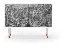 Aparador - 115x85x48 cm - BS4 - Bird Dropping, Blanco
