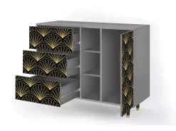 Aparador - 125x98x48 cm - BS2 - Bird of Juno, Gris