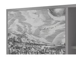 Aparador - 125x98x48 cm - BS2 - Bird Dropping, Gris