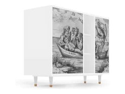 Aparador - 125x98x48 cm - BS2 - Blau Schuyte, Blanco