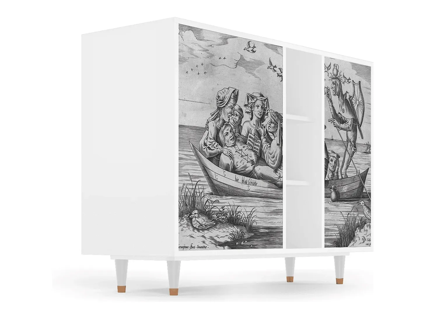 Aparador - 125x98x48 cm - BS2 - Blau Schuyte, Blanco