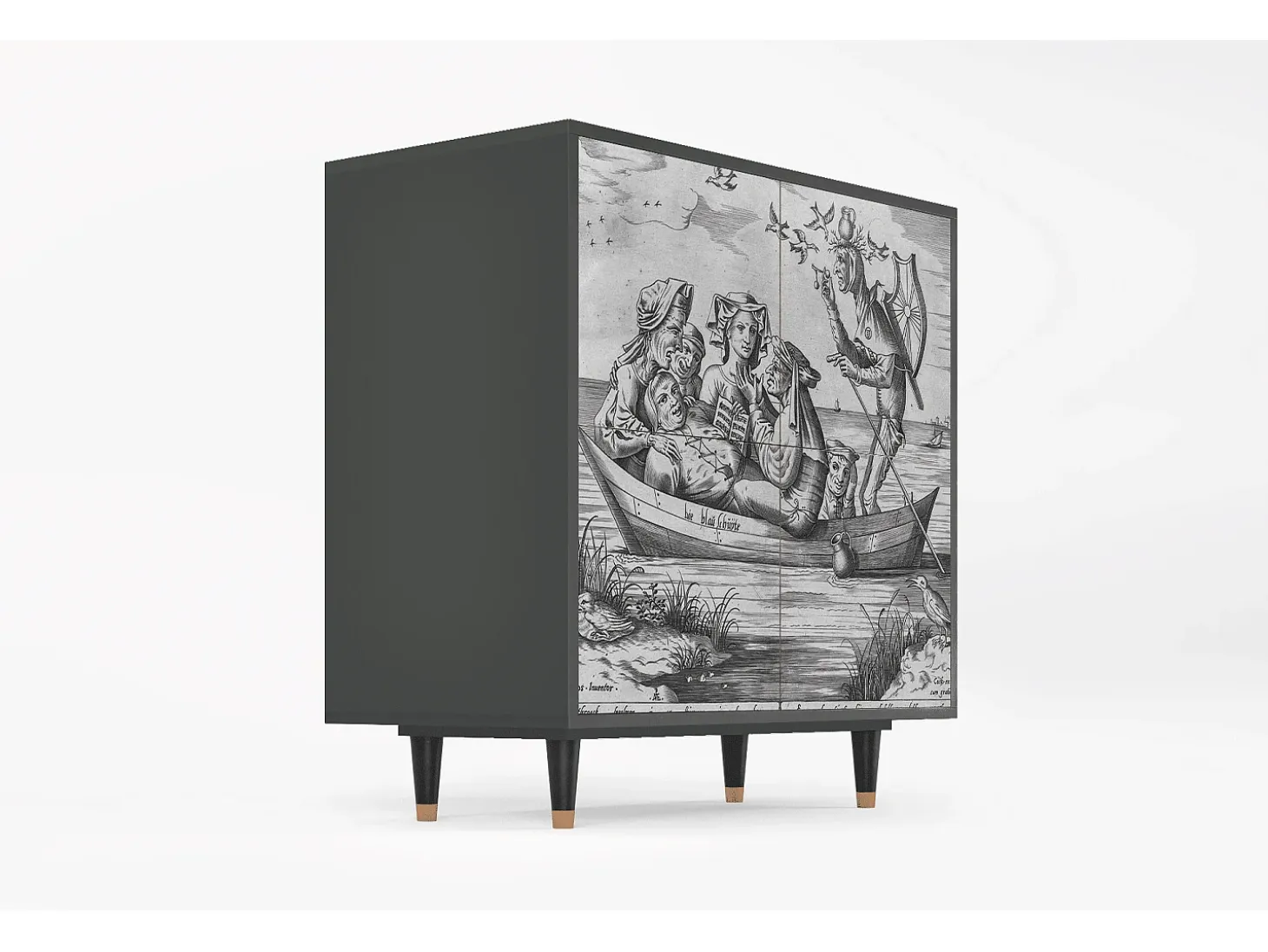 Aparador - 94x96x48 cm - BS3 - Blau Schuyte, Antracita