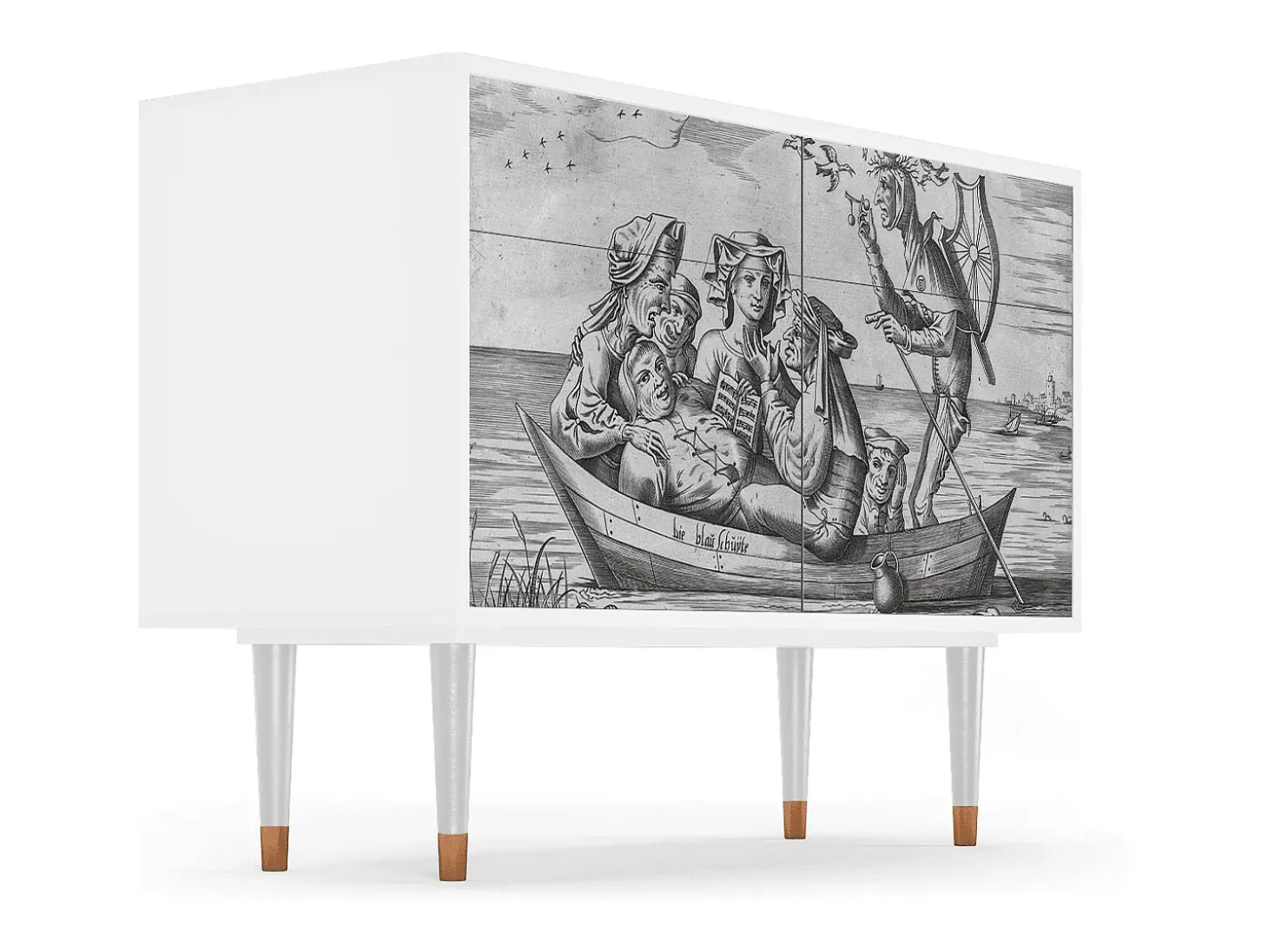 Aparador - 115x85x48 cm - BS4 - Blau Schuyte, Blanco