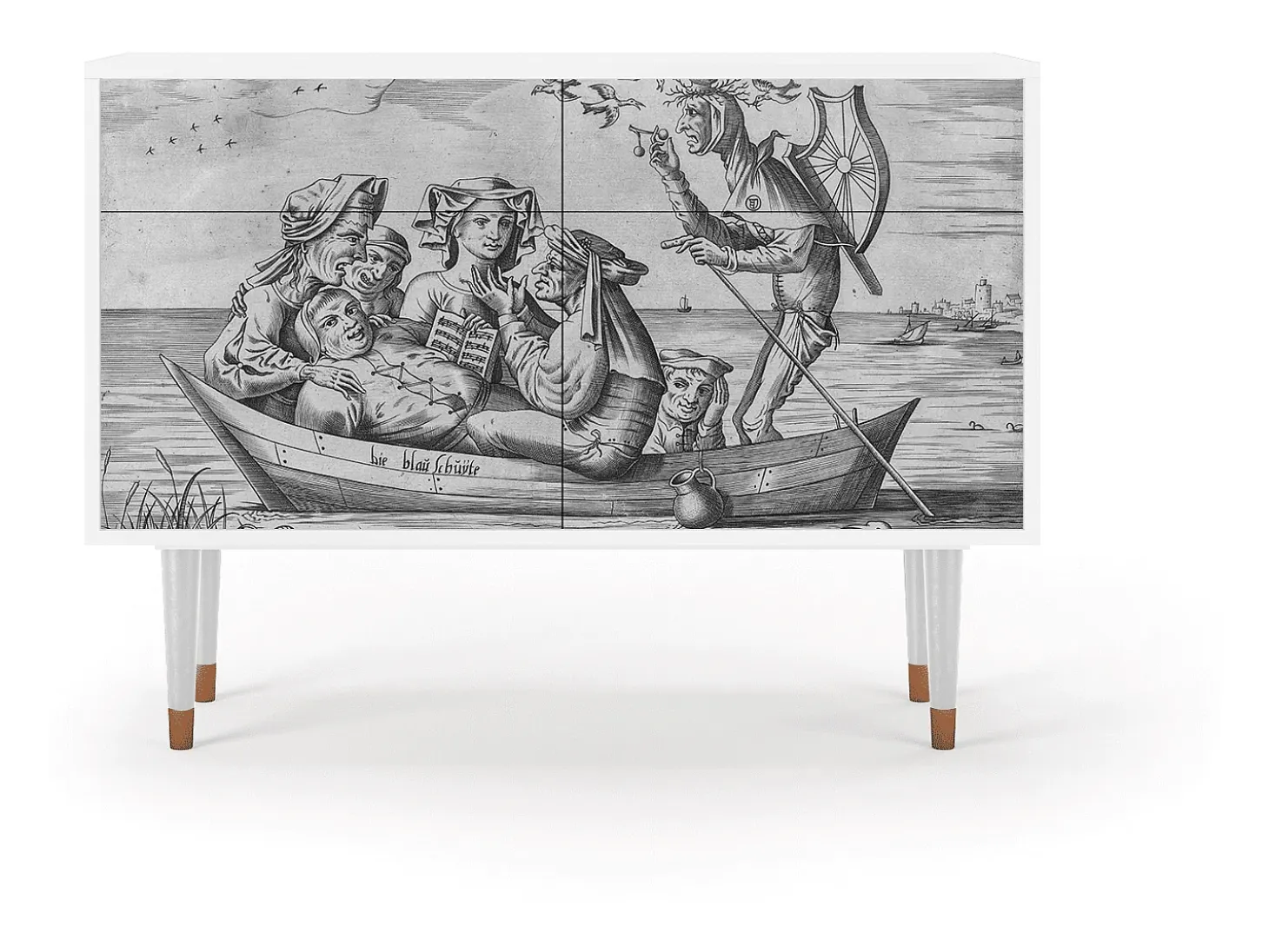 Aparador - 115x85x48 cm - BS4 - Blau Schuyte, Blanco
