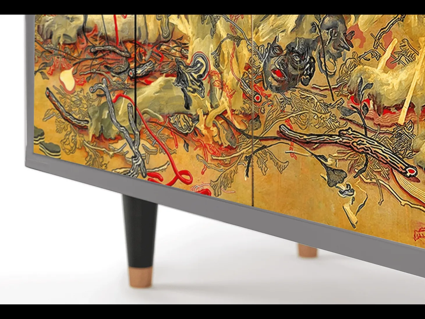 Aparador - 94x96x48 cm - BS3 - Blood by James Jean, Gris