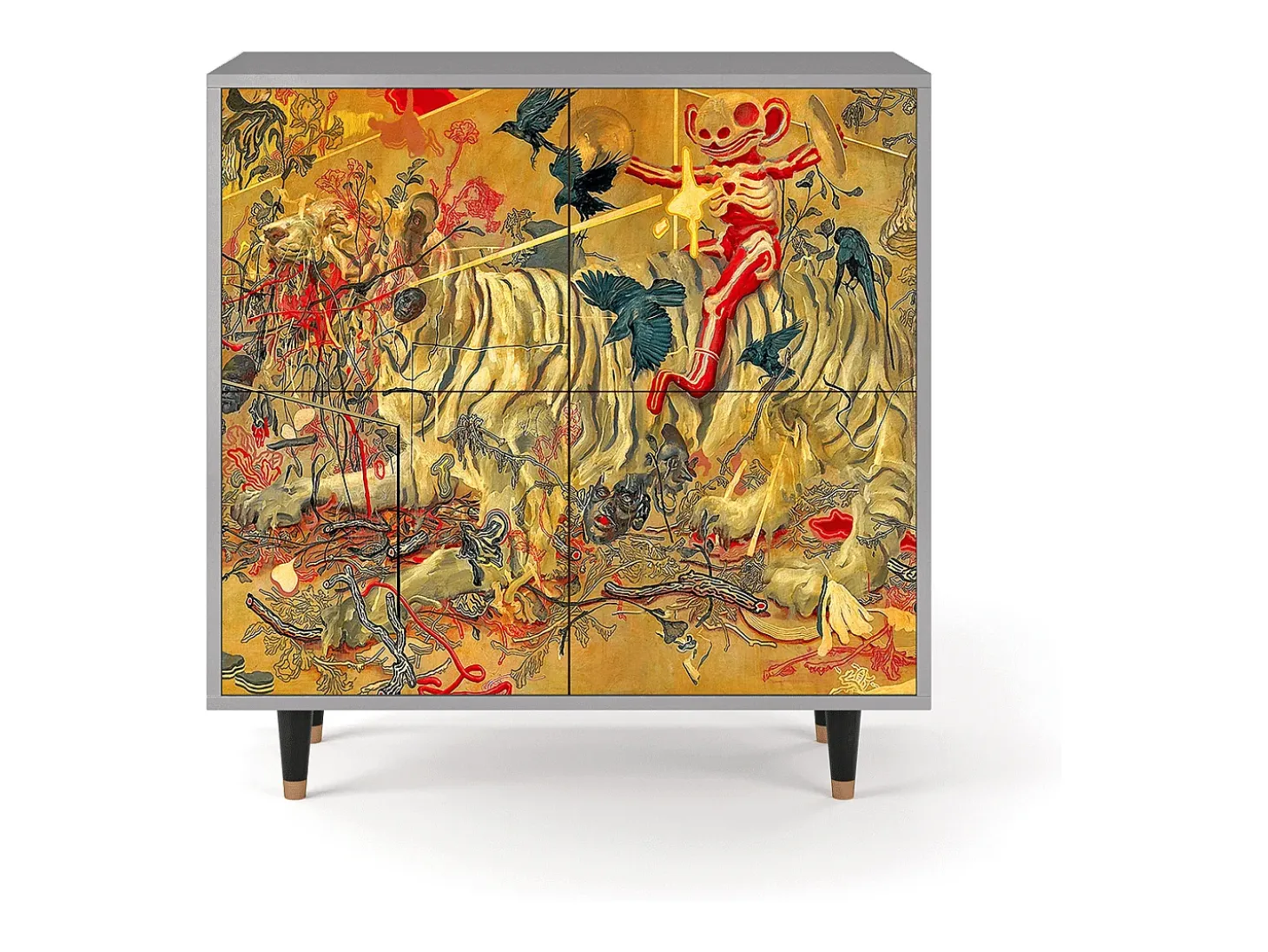 Aparador - 94x96x48 cm - BS3 - Blood by James Jean, Gris