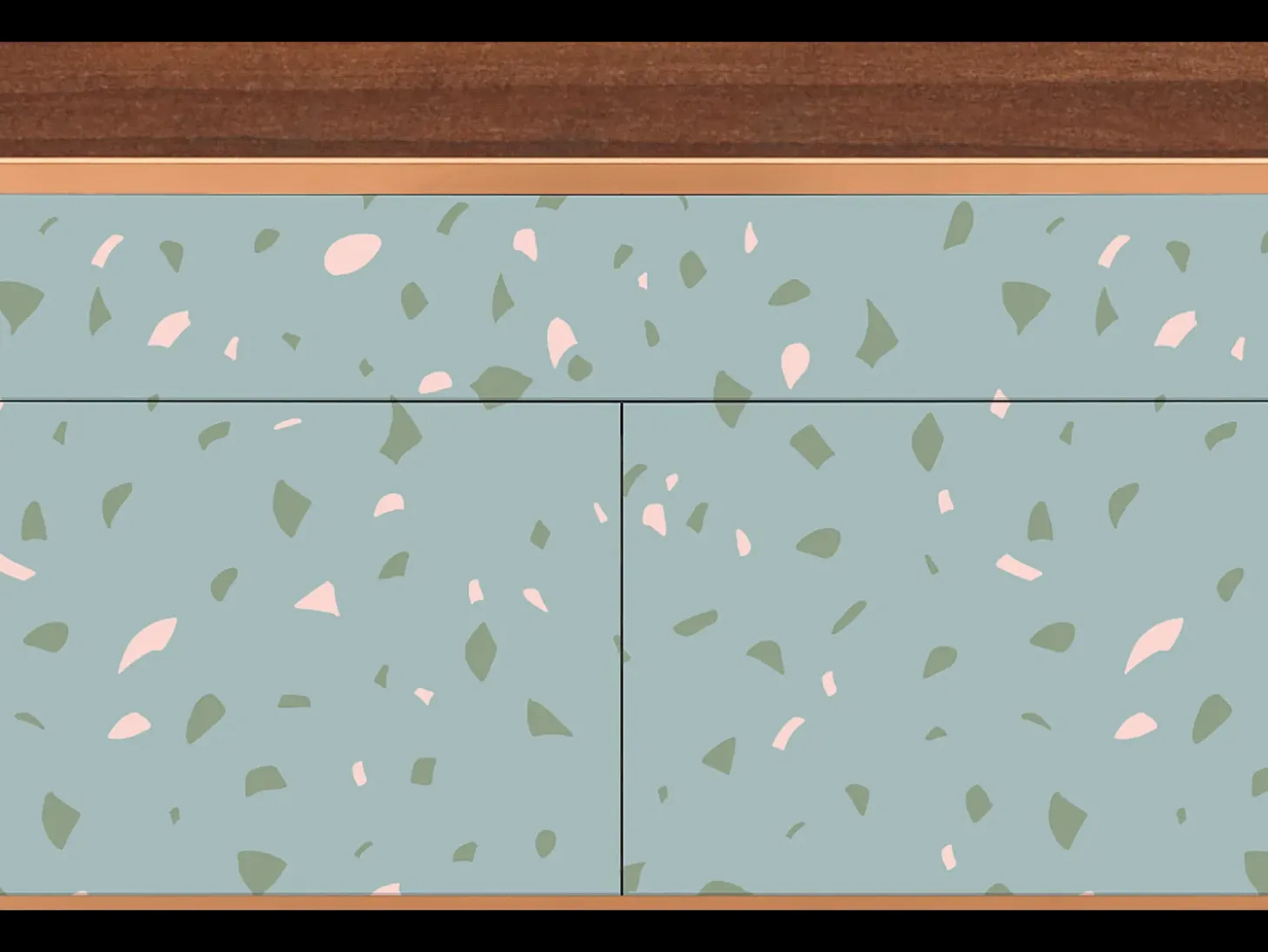 Aparador - 115x85x48 cm - BS4 - Blue Drops, Nogal